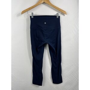 Lululemon Align Crop High Rise Navy Blue Athletic Leggings